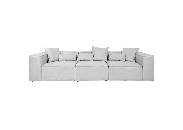 Modulares Sofa Verona M, hellgrau