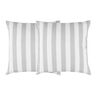 Outdoor Lounge-Kissen, 2er Set, grau gestreift