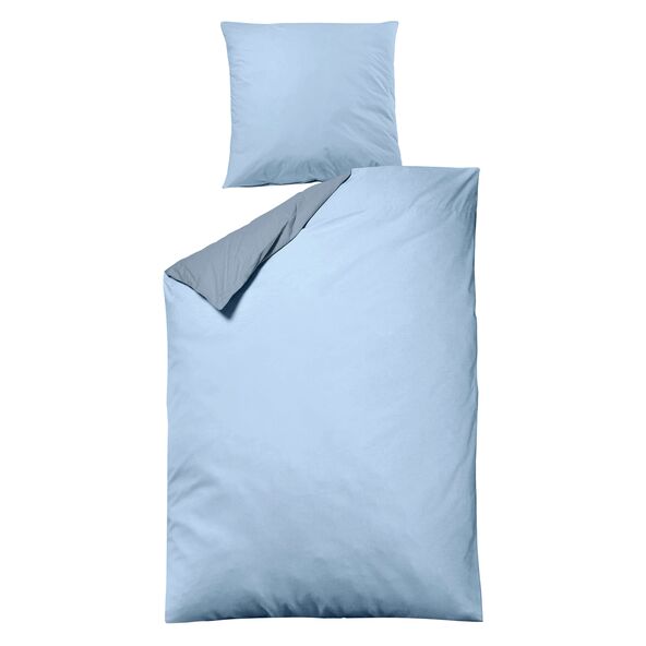 Bettwäsche Luxus Satin, 135 x 200 cm, blau