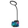 LED-Tischleuchte mit Wireless-Ladefunktion flach, schwarz