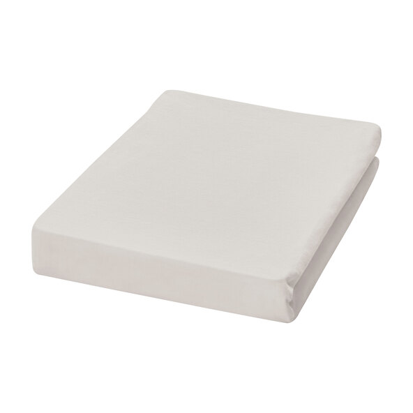 Jersey Spannbetttuch, 90-100 x 200 cm, silber
