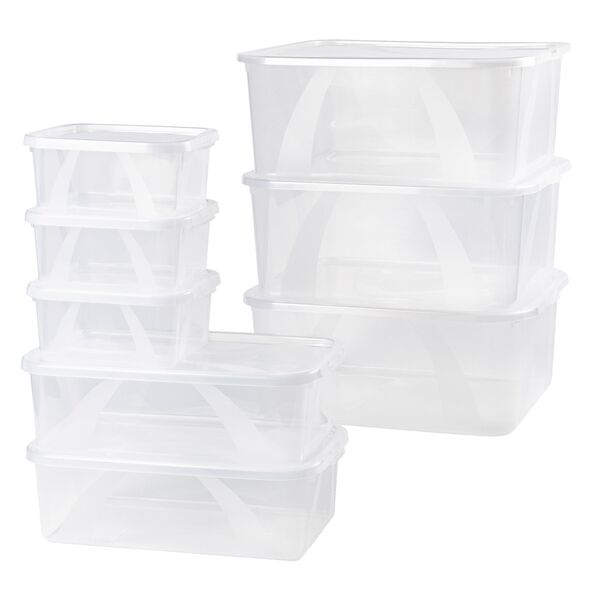 Klarsichtboxen-Set, 8-tlg.
