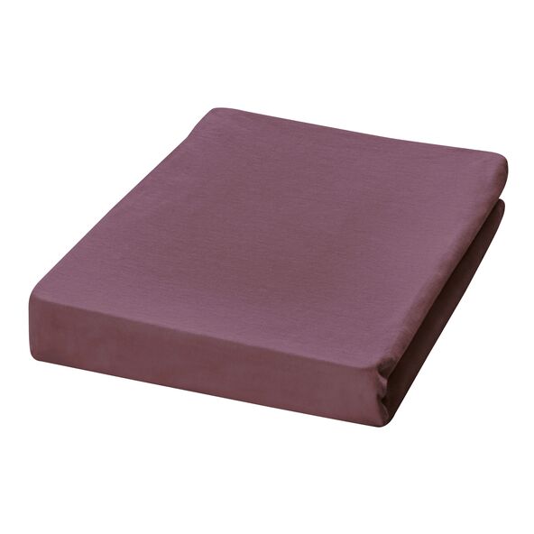 Jersey-Spannbetttuch, 180-200 x 200 cm, bordeaux