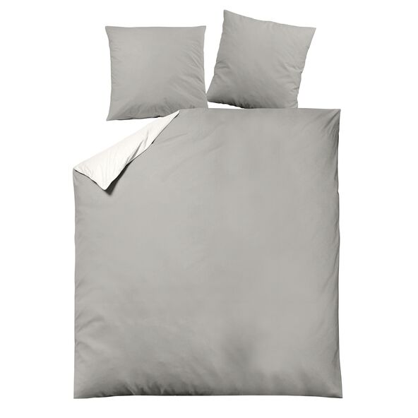 Bettwäsche Luxus Satin, 200 x 220 cm, silber