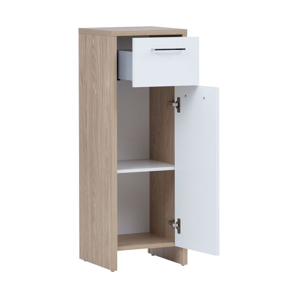 Unterschrank Fano 340, Eiche hell/kreideweiß