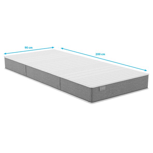 Matratze Ergo Kaltschaum mit integriertem Topper H3, 90 x 200 cm