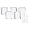 Duftkerze ESSENTIALS pure white, 6er Set