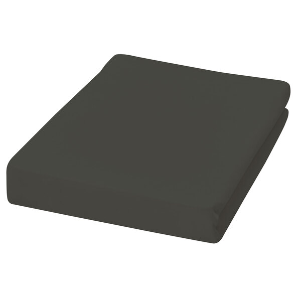 Jersey Spannbetttuch 90-100 x 200 cm, anthrazit