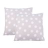 Kissen Points, 2er Set, taupe
