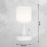 LED-Akku-Tischleuchte Termoli, 2er Set