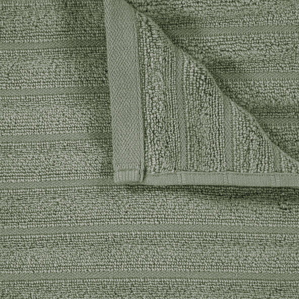Handtuch Hoch/Tief, 2 x 2er Set, grün