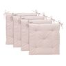 Sitzkissen Darco, 40 x 40 cm, 4er Set, creme