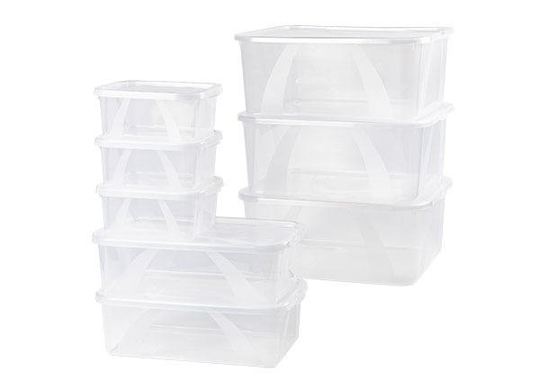 Klarsichtboxen-Set, 8-tlg.