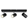 LED-Deckenstrahler 3er Spot, inkl. 3x GU10, schwarz