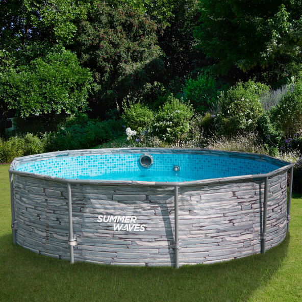 Active Frame Pool, Stone, Ø 305 cm