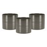 Keramik-Blumentopf 3er Set Ø 16 cm, Glass Grey