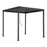Pavillon mit Lamellendach, anthrazit, 3 x 2 m