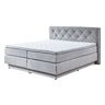 Boxspringbett Premium mit Bettkasten, 180 x 200 cm, hellgrau