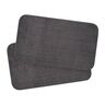Badteppich Berlin in Cord Optik, 2er Set, 60 x 100 cm, anthrazit