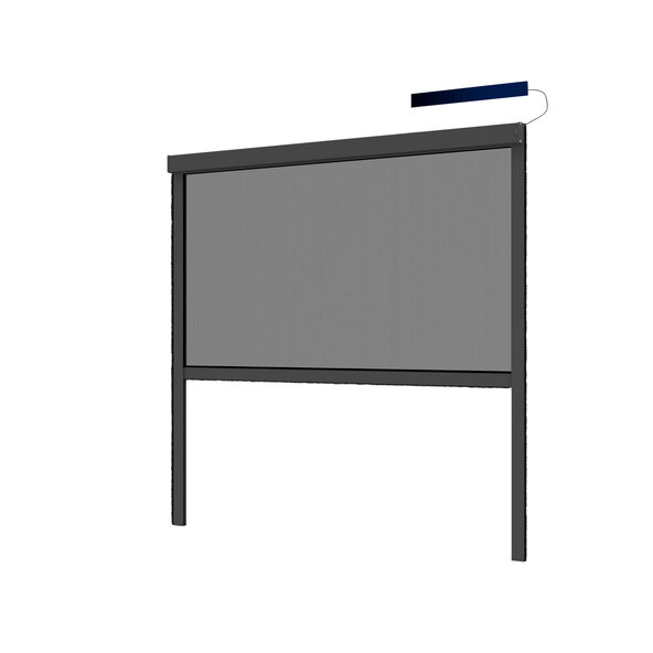 Insektenschutz-Rollo elektrisch, 130 x 160 cm, anthrazit
