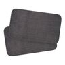 Badteppich Berlin in Cord Optik, 2er Set, 50 x 70 cm, anthrazit