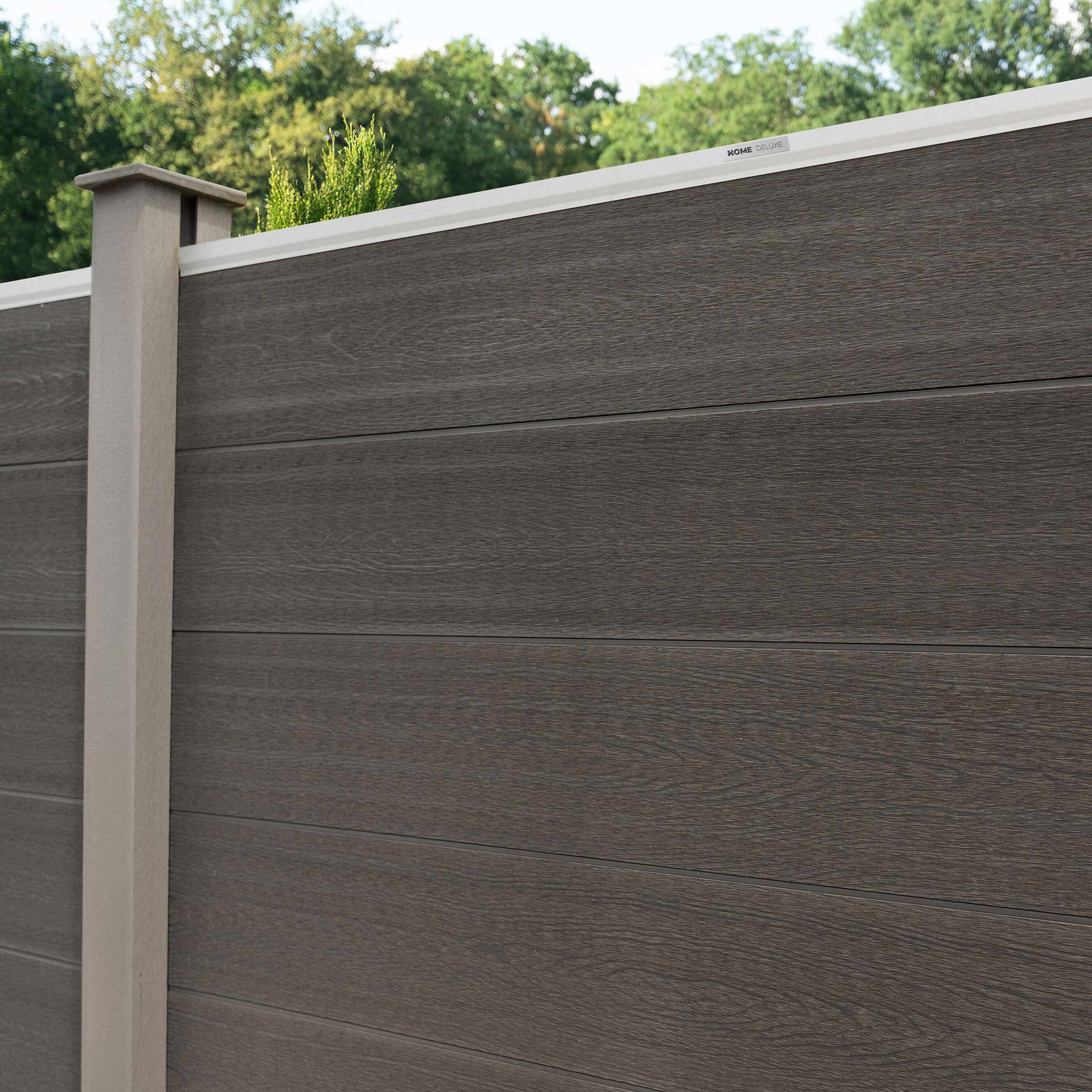 Home Deluxe WPCSichtschutzzaun V2 CALLADO grau ALDI