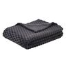 Wohndecke Jacquard 3D, anthrazit