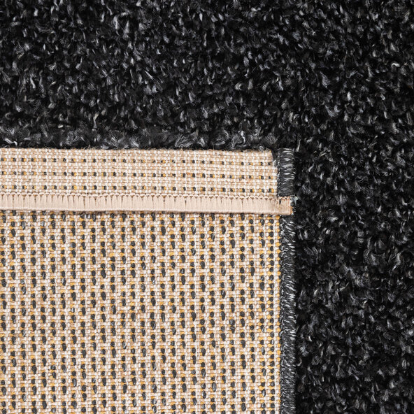 Hochflor Teppich, 80x150 cm, anthrazit
