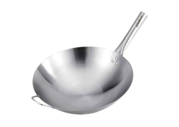 Wok-Pfanne aus Edelstahl