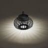 LED-Akku-Tisch- und Bodenleuchte Korga, schwarz, ⌀ 25 cm