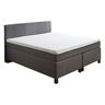 Boxspringbett Basic, grau, 140 x 200 cm