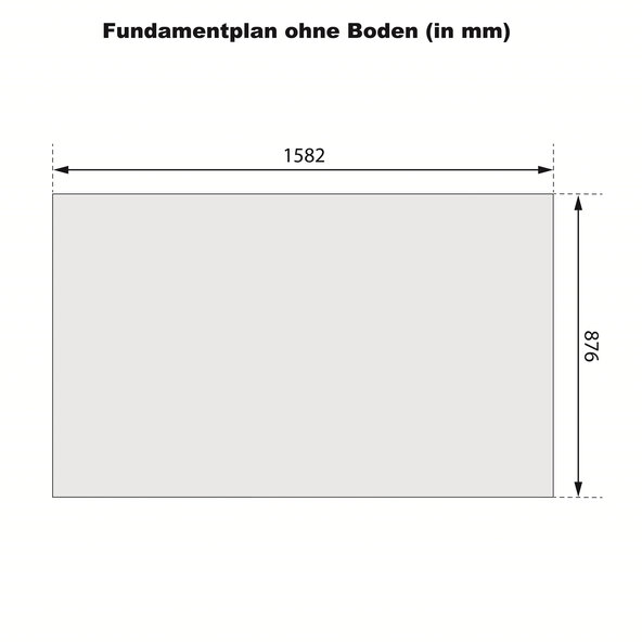 Mülltonnenbox mit Hochbeet, natur