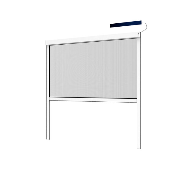 Insektenschutz-Rollo elektrisch, 130 x 160 cm, weiß