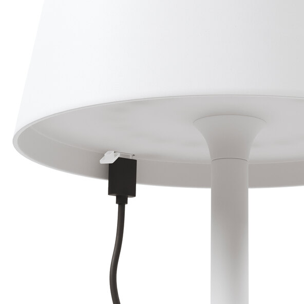 LED-Akku-Tischlampe Dinner Light classic, weiß