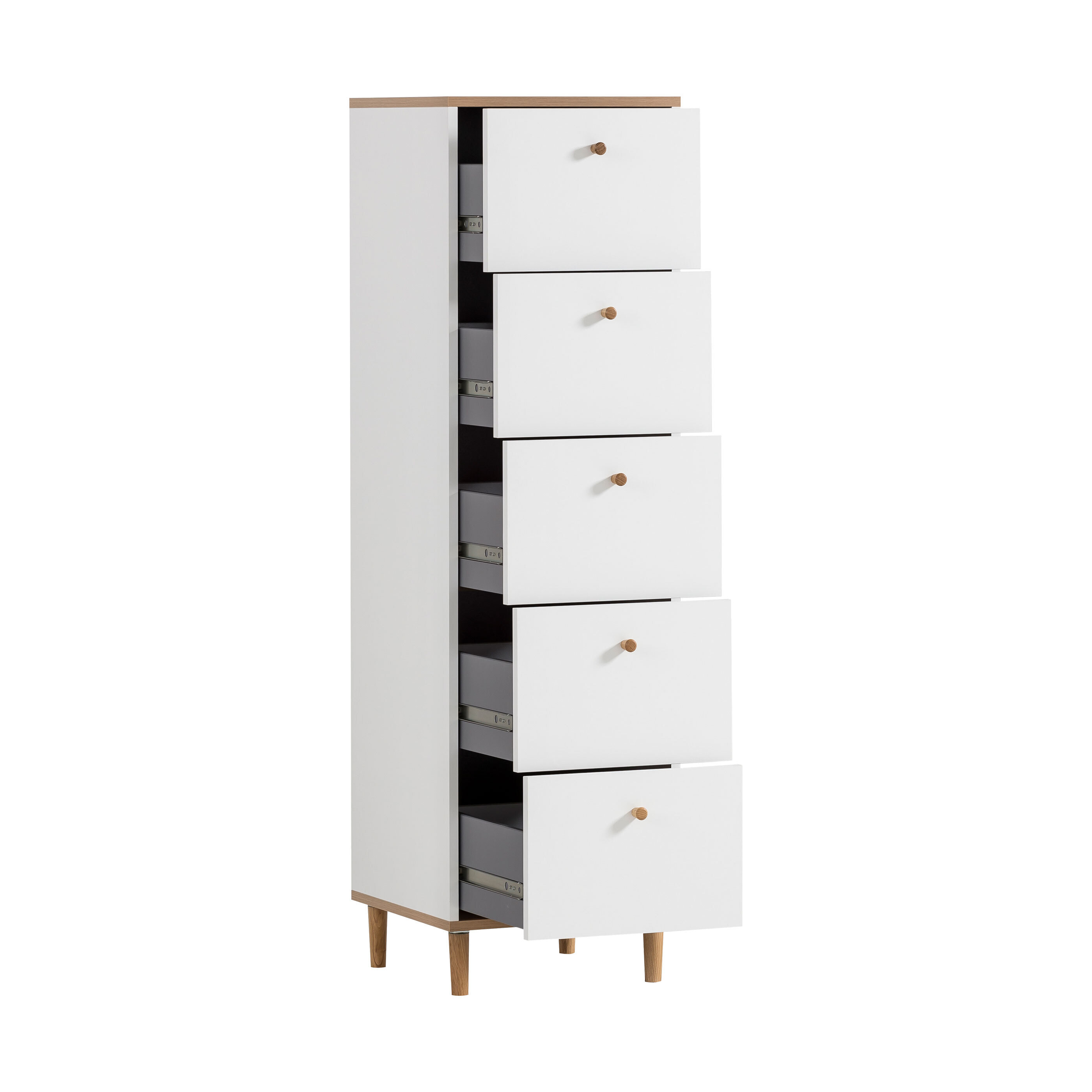 Schildmeyer Kommode Emma, schmal, 5 Schubkästen ALDI