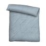 Musselin Bettwäsche 155/220 + 80/80 cm, taubenblau