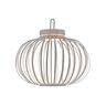 LED-Akku-Tisch- und Bodenleuchte Korga, greige, ⌀ 36 cm