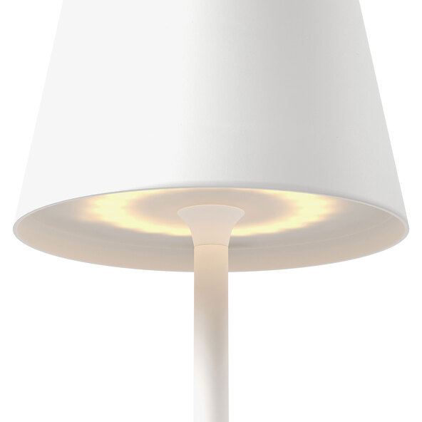 LED-Akku-Tischlampe Dinner Light classic, weiß