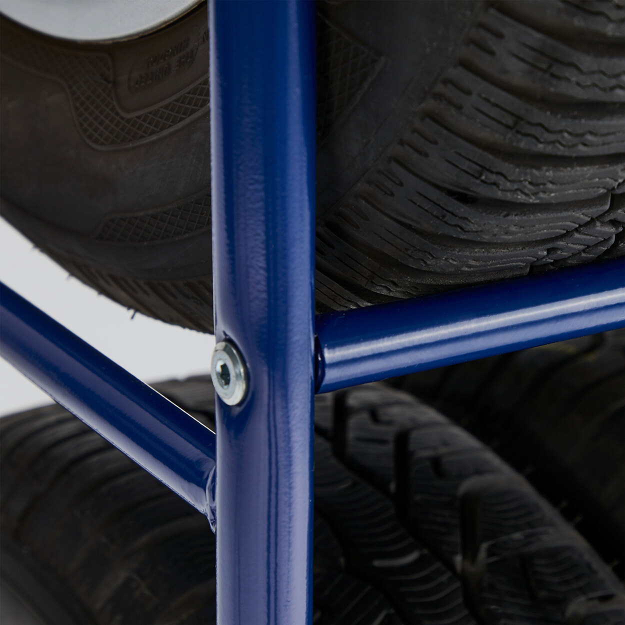 Hershii Reifenständer 2-Ebenen - Metall-Regal Für 4 Reifen In Schwarz/Silber