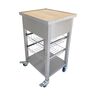 Grill-Beistelltisch GT 01, 57,8 x 49,2 x 92,8 cm