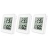 Thermo-Hygrometer, 3er Set, weiß