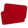 Badteppich Berlin in Cord Optik, 2er Set, 50 x 70 cm, bordeaux