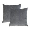 Dekokissen Louis, 50 x 50 cm, 2er Set, anthrazit