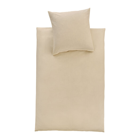 Leinen-Melange Bettwäsche, 155 x 220 cm, beige
