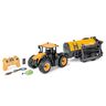 Ferngesteuerter Traktor JCB + Tankwagen, gelb (1:16)