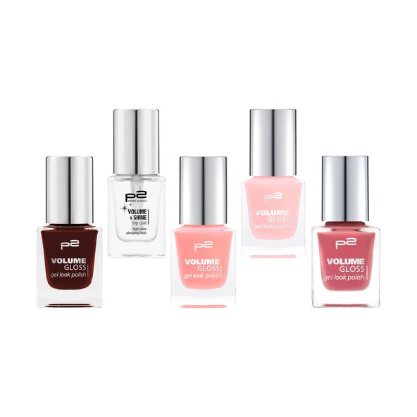 Nail Color & Top Coat, 5er Set