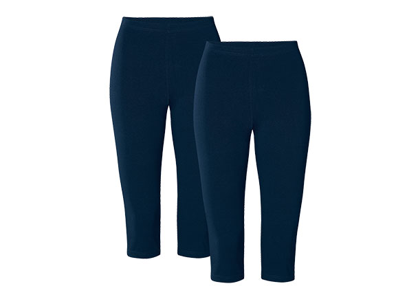 Caprihose, 2er Set, marine, 36/38