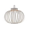 LED-Akku-Tisch- und Bodenleuchte Korga, greige, ⌀ 36 cm