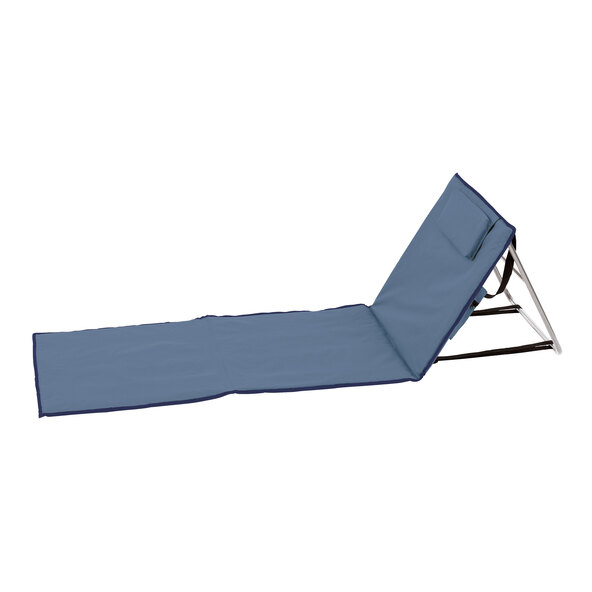 Camping-/Strandmatte mit Rückenteil, blau