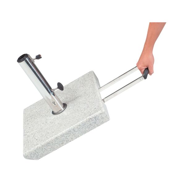 Granit-Schirmständer mit Ausziehgriff